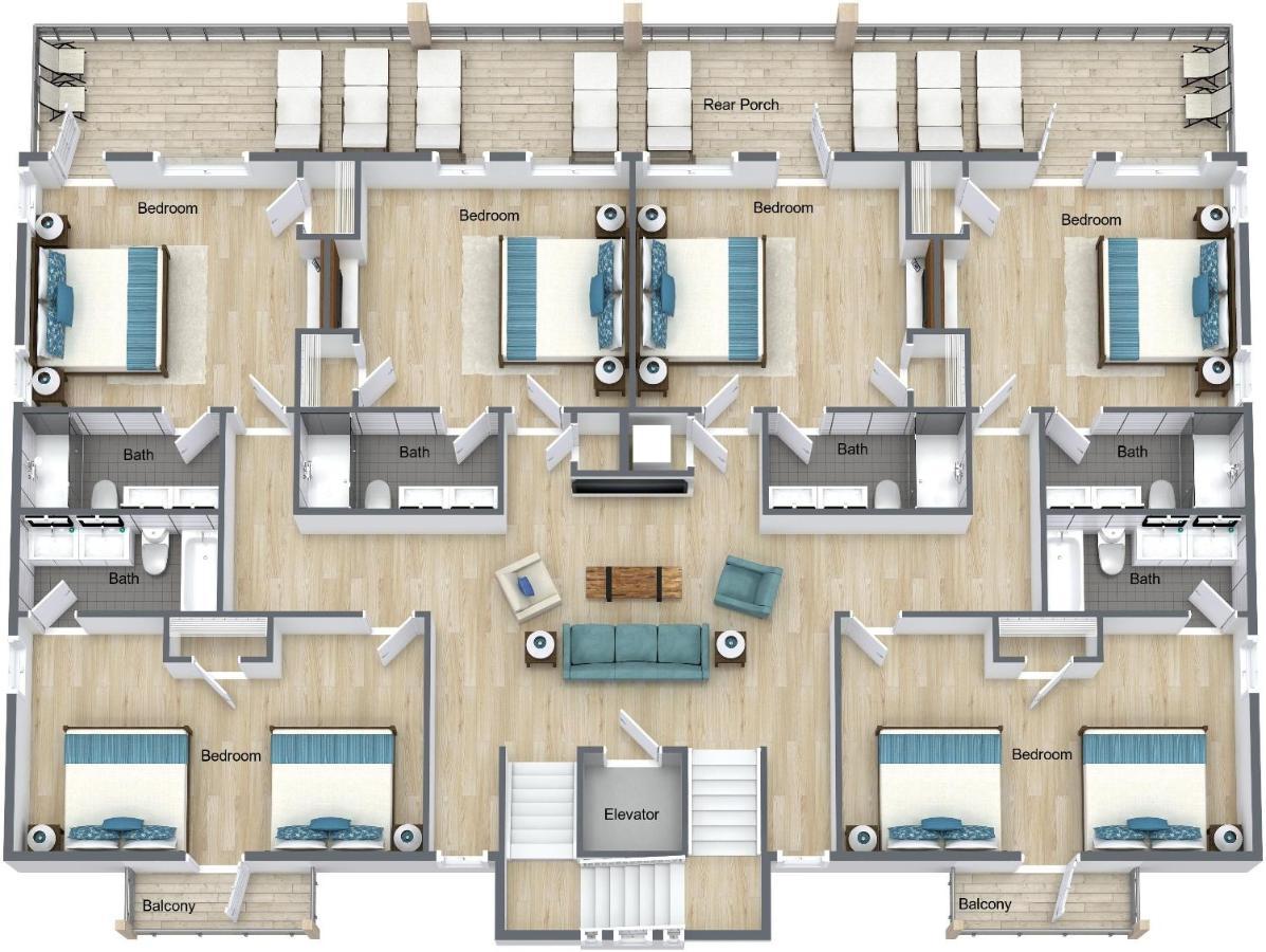 The Pearl Gulf Front W-Prvt Heated Pool, 12 Bdrm -12,5Bath Alvacationrentals Gulf Shores Exterior photo